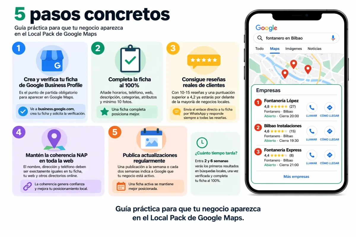 Cómo aparecer en Google Maps si tienes un negocio local