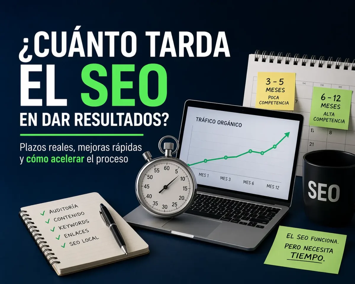 ¿Cuánto tarda el SEO en dar resultados para una pyme en Euskadi y Navarra?