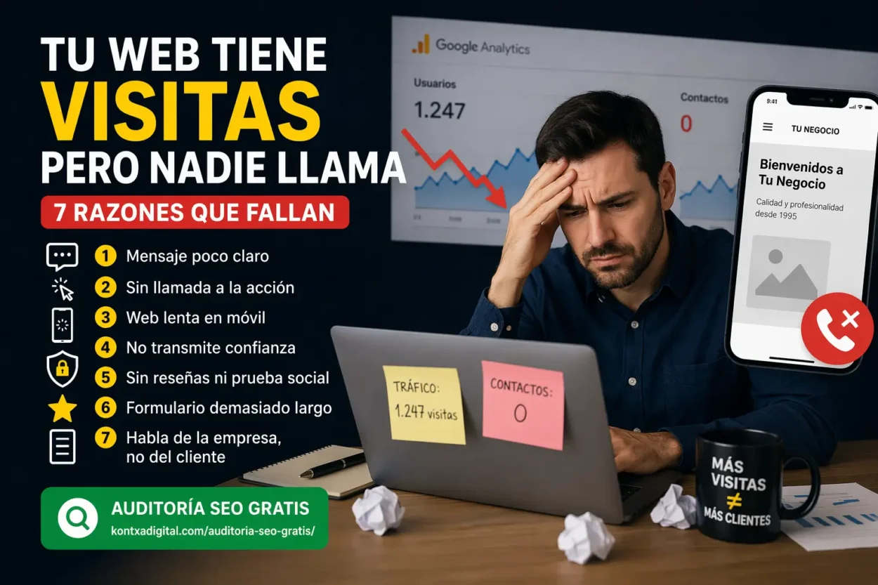 Tu web no convierte visitas en clientes (y esto es lo que falla) 🚨